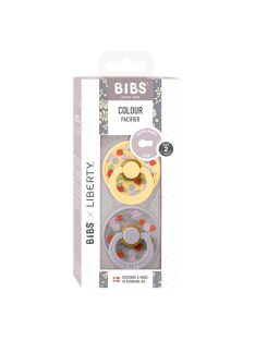   BIBS x Liberty 2-es szett Colour Cumi 6-18 hó - Szamóca Krémsárga Mix