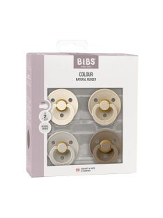   BIBS Colour Cumi 4-es szett (Krémfehér/Homok/Vanília/Tölgy) 6-18 hó