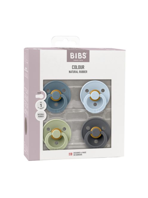 BIBS Colour Cumi 4-es szett (Páva/Zsálya/Pasztellkék/Grafit) 0-6 hó
