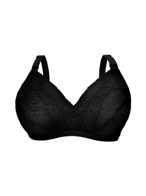 Carriwell Csipkés puha szoptatós melltartó - Fekete S