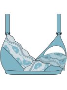 Carriwell Csipkés puha szoptatós melltartó - Fekete S