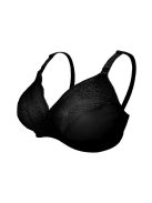 Carriwell Csipkés puha szoptatós melltartó - Fekete L