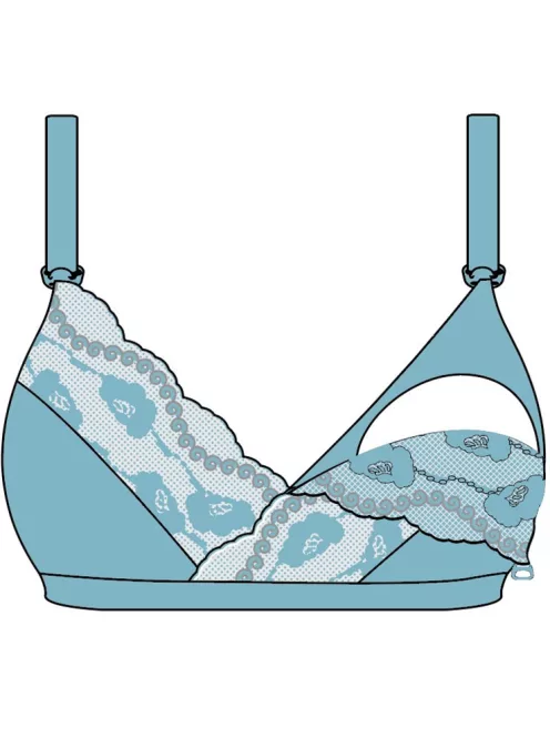 Carriwell Csipkés puha szoptatós melltartó - Bézs M