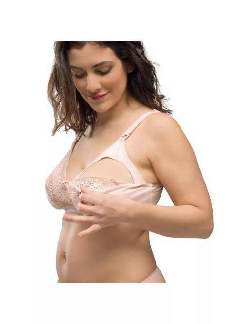 Carriwell Csipkés puha szoptatós melltartó - Bézs L