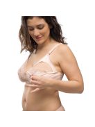 Carriwell Csipkés puha szoptatós melltartó - Bézs XL