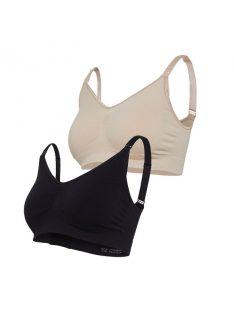   Carriwell 2db-os original szoptatós melltartó - Fekete/Bézs S/M