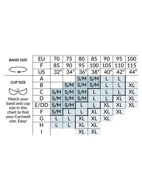 Carriwell 2db-os original szoptatós melltartó - Fekete/Bézs XL