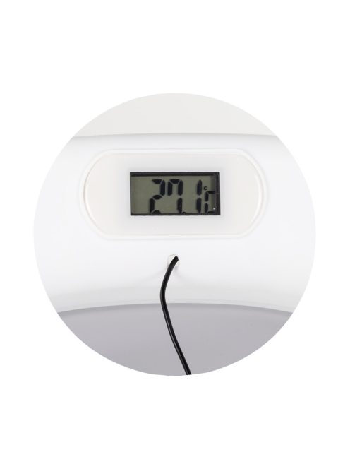 Chipolino Bubble Spa összecsukható kád vízhőmérővel, vödörrel és öblítőpohárral 83 cm - light grey