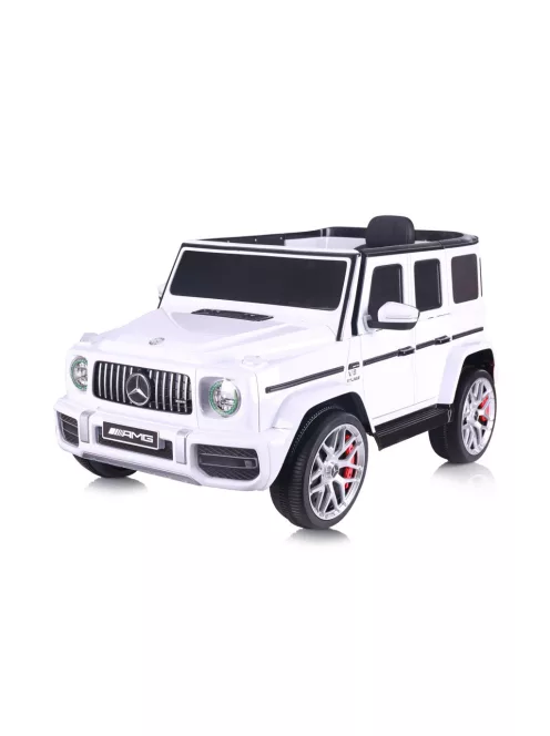 Chipolino Mercedes AMG G63 elektromos autó - white leather