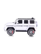 Chipolino Mercedes AMG G63 elektromos autó - white leather