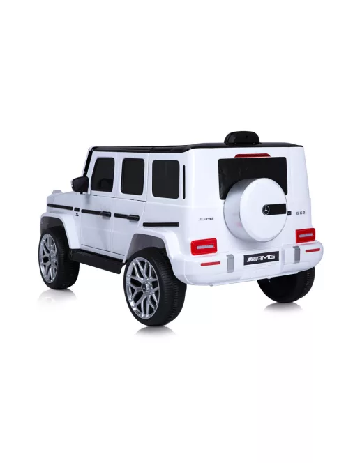 Chipolino Mercedes AMG G63 elektromos autó - white leather