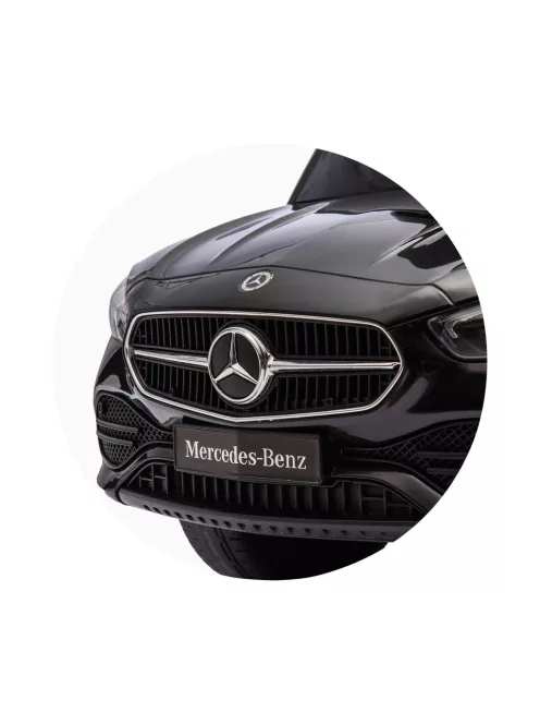 Chipolino Mercedes Benz C-Class bébitaxi tolókarral - black