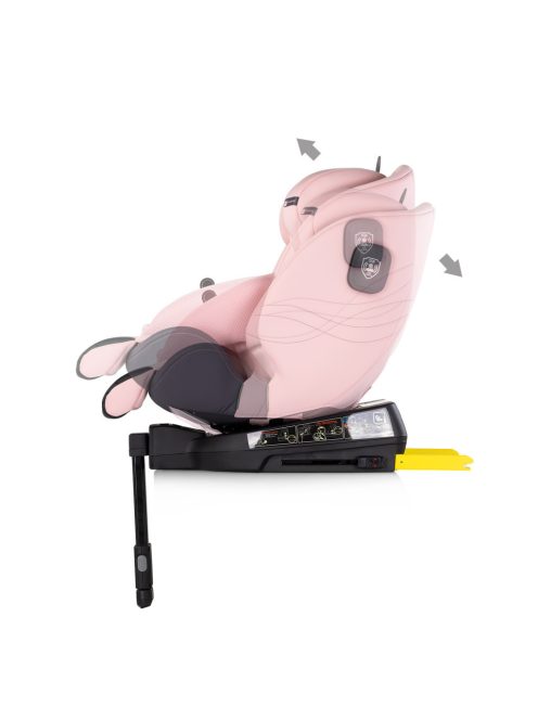 Chipolino Premium 360 autósülés I-Size 40-150cm - pink marshmallow