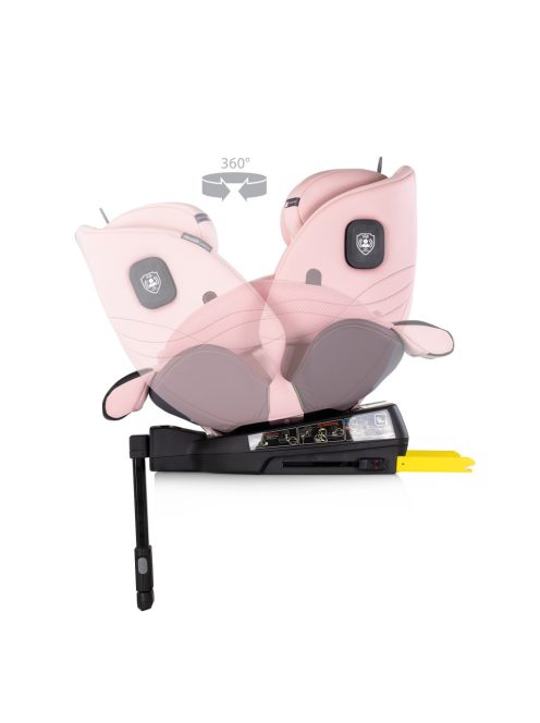 Chipolino Premium 360 autósülés I-Size 40-150cm - pink marshmallow