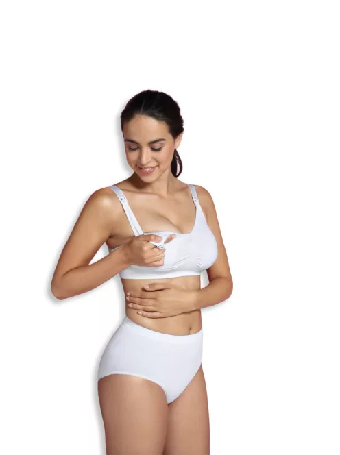 Carriwell Betétes szoptatós melltartó - Fehér S