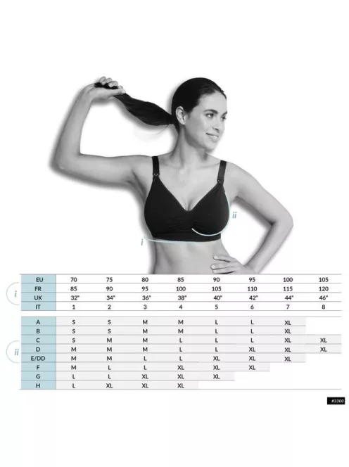 Carriwell Betétes szoptatós melltartó - Fekete M