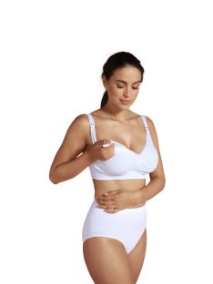   Carriwell Gélmerevítős, betétes szoptatós melltartó - Fehér M