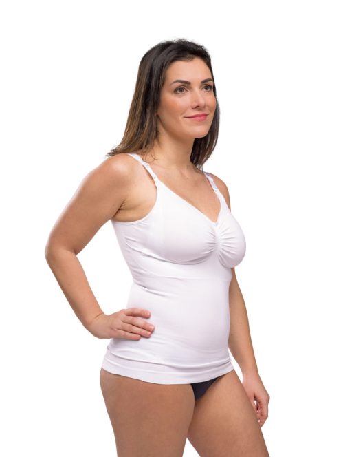 Carriwell Hasleszorító szoptatós top - Fehér L