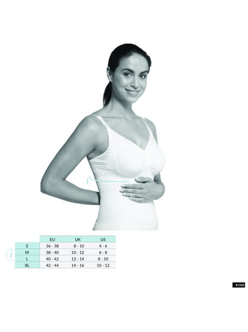 Carriwell Hasleszorító szoptatós top - Fehér L