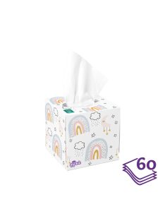 Violeta dobozos 3 rétegű papírzsebkendő, 60 db