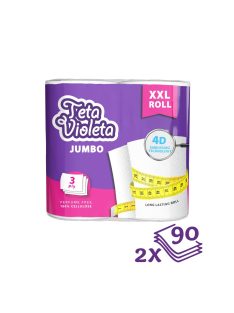 Violeta háztartási papírtörlő JUMBO XXL prémium, 2 db