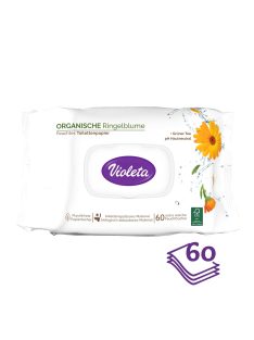 Violeta nedves toalettpapír érzékeny bőrre, 60 db