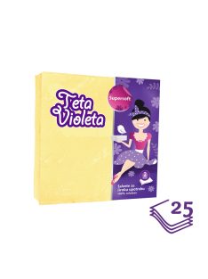 Violeta szalvéta 2 rétegű, 25 db – sárga