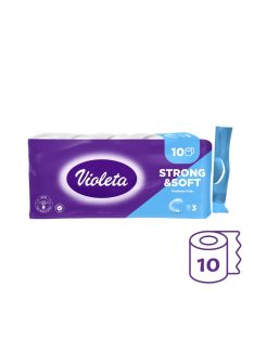 Violeta toalettpapír 3 rétegű, 10 db – illatmentes