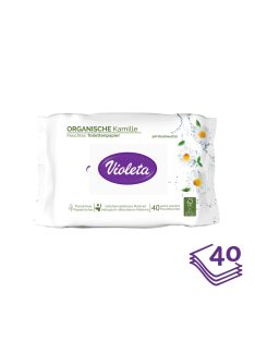 Violeta nedves toalettpapír, kamilla illatú, 40 db