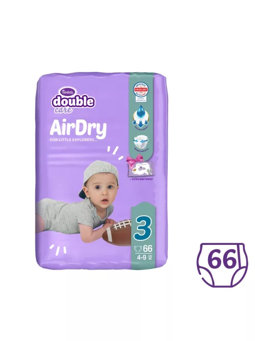 Violeta Double Care Air Dry Nadrágpelenka 3 (4-9 kg) 66 db