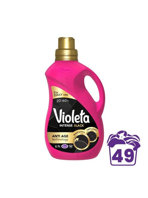 Violeta Intense black mosógél fekete ruhákhoz, 2,7 L