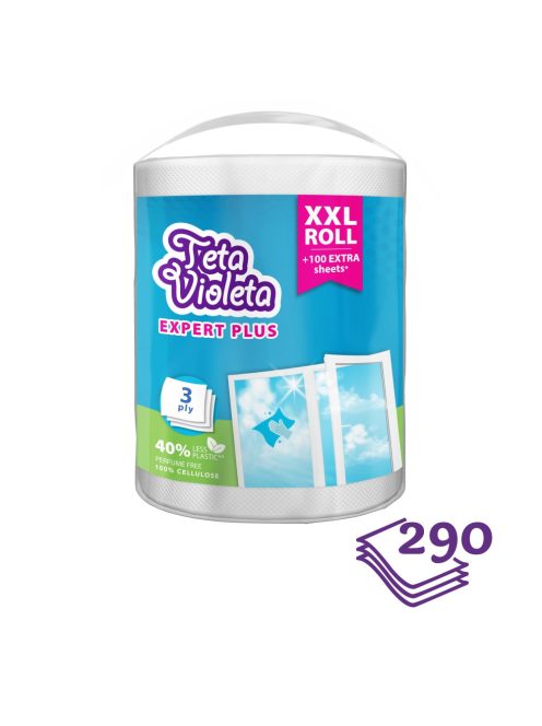 Violeta háztartási papírtörlő EXPERT PLUS 3 rétegű, 1 db