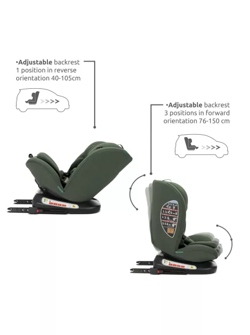 Lorelli Capella autósülés ISOFIX 40-150cm - Beige