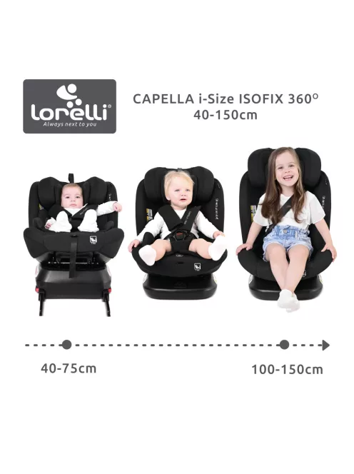 Lorelli Capella autósülés ISOFIX 40-150cm - Pink