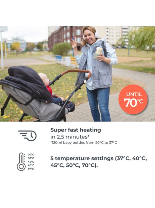 Nuvita Univerzális hordozható cumisüveg-melegítő Warm70 – 1166