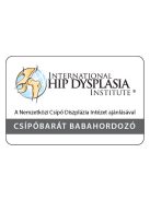 NANDU Bébi Csatos hordozó - azúrkék-szürke