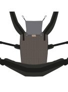 NANDU Bébi Csatos hordozó - grizzlibarna-fekete