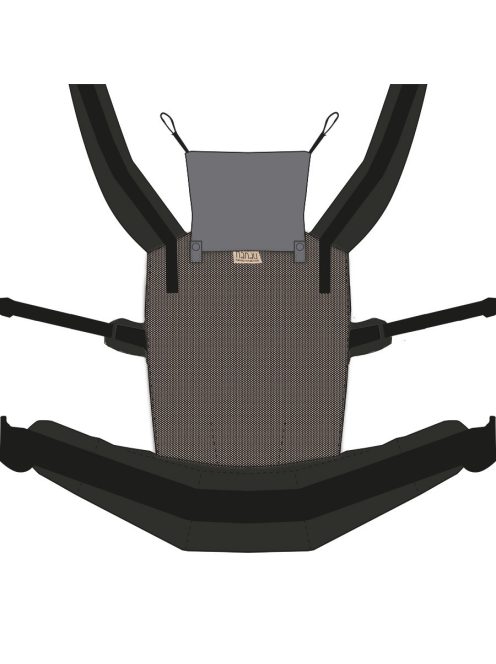 NANDU Bébi Csatos hordozó - grizzlibarna-fekete