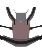 NANDU Totyogó Csatos hordozó - padlizsánlila-szürke