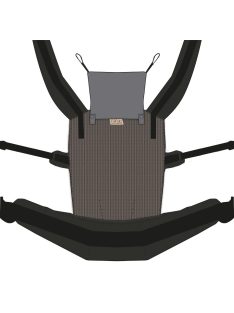 NANDU Totyogó Csatos hordozó - grizzlibarna-fekete