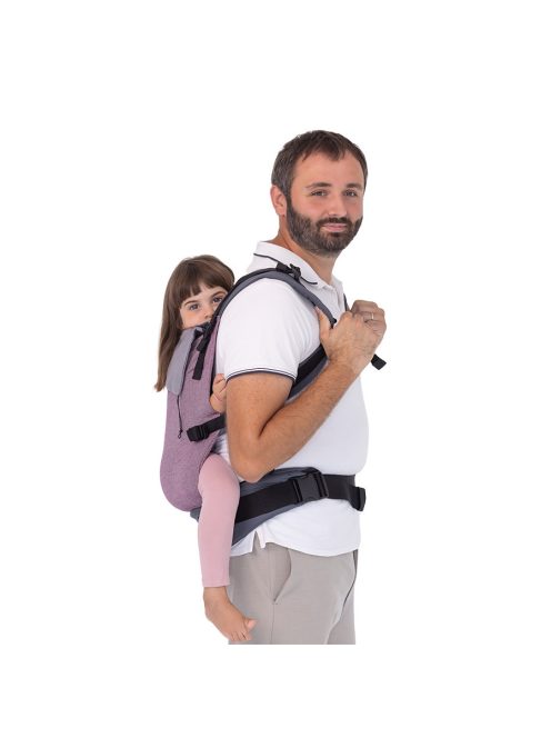 NANDU Totyogó Csatos hordozó - grizzlibarna-fekete