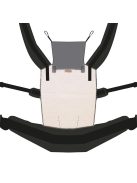 NANDU Totyogó Csatos hordozó - nyersfehér-fekete