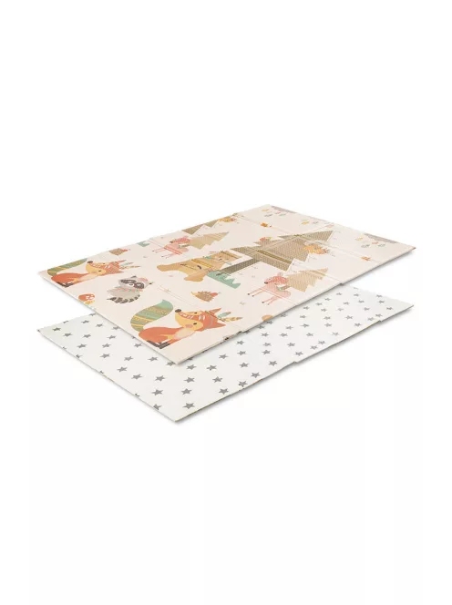 Lorelli Összehajtható 2 oldalas thermo játszószőnyeg 120x180cm - Beige Home & stars