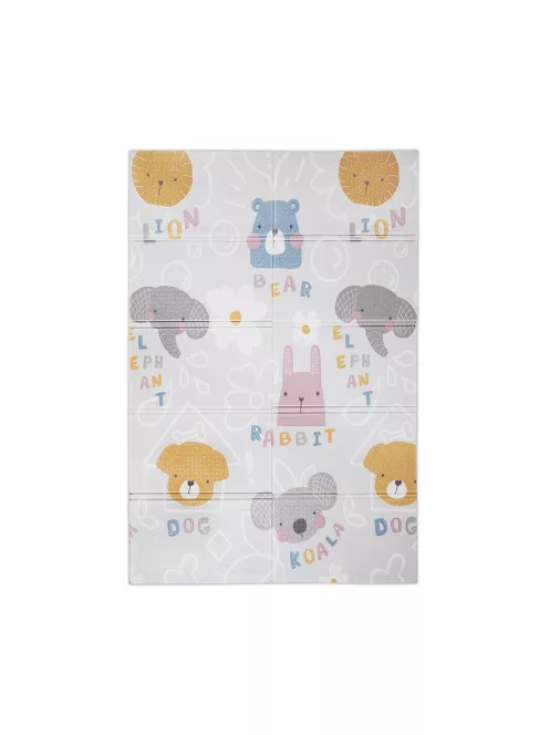 Lorelli Összehajtható 2 oldalas thermo játszószőnyeg 120x180cm - Grey Buddies & stars