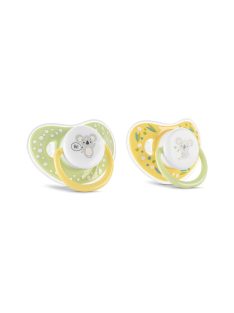 Baby Care cumi kupakkal 2db 6M+ - YELLOW/GREEN