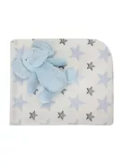 Lorelli Nappy takaró 75x90 cm - Blue Elephant