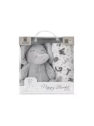 Lorelli Nappy takaró 75x90 cm - Grey Elephant