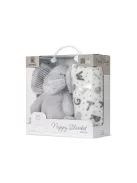 Lorelli Nappy takaró 75x90 cm - Grey Elephant