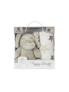 Lorelli Nappy takaró 75x90 cm - Beige Elephant