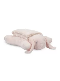   Lorelli Poffy Duo takaró 75x90 cm párnával 45x30 cm - Peach Bunny